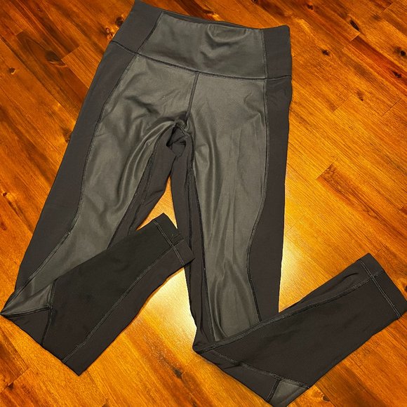 Lululemon Faux Leather Leggings in Black - Picture 2 of 5
